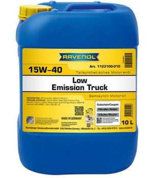 Моторное масло RAVENOL Low Emission Truck 15W-40, 10л