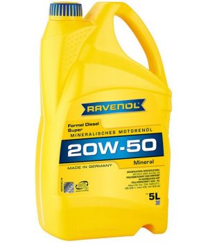 Моторное масло RAVENOL Formel Diesel Super 20W-50, 5л