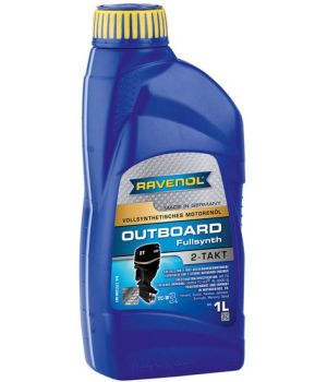 Моторное масло для 2Т лодочных моторов RAVENOL Outboardoel 2T Fullsynth, 1л
