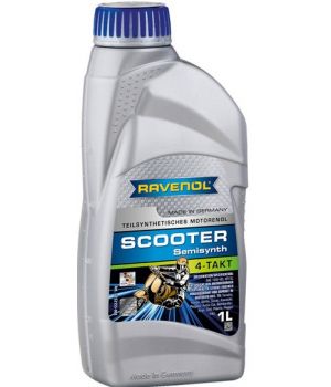 Моторное масло для 4-Такт скутеров RAVENOL Scooter 4-Takt Teilsynth, 1л