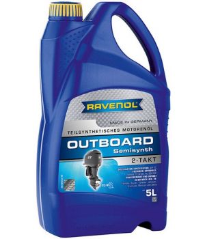 Моторное масло для 2Т лодочных моторов RAVENOL Outboardoel 2T Teilsynth, 5л
