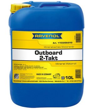 Моторное масло для 2Т лодочных моторов RAVENOL Outboard 2T Mineral, 10л