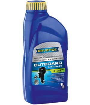 Моторное масло для 4-T лодочных моторов RAVENOL Outboardoel 4T 10W-30, 1л