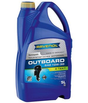 Моторное масло для 4-T лодочных моторов RAVENOL Outboardoel 4T 10W-30, 5л