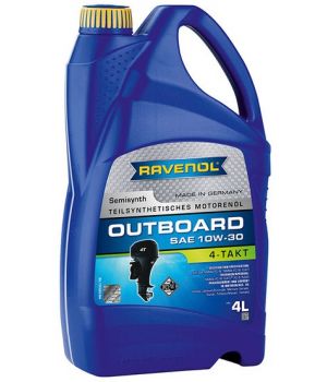 Моторное масло для 4-T лодочных моторов RAVENOL Outboardoel 4T 10W-30, 4л