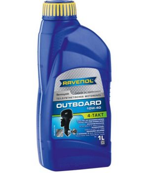 Моторное масло для 4-T лодочных моторов RAVENOL Outboardoel 4T 10W-40, 1л