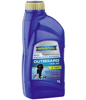 Моторное масло для 4-T лодочных моторов RAVENOL Outboardoel 4T 15W-40, 1л