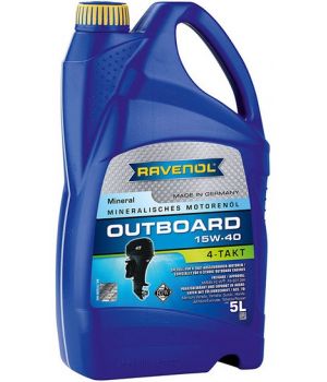 Моторное масло для 4-T лодочных моторов RAVENOL Outboardoel 4T 15W-40, 5л