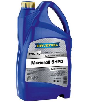 Моторное масло RAVENOL Marineoil SHPD 25W-40 synthetic, 4л