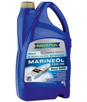 Моторное масло RAVENOL Marineoil Diesel SHPD 15W-40, 4л