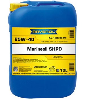 Моторное масло RAVENOL Marineoil SHPD 25W-40 mineral, 10л