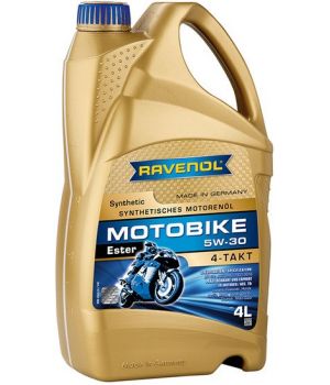 Моторное масло RAVENOL Motobike 4-T Ester 5W-30, 4л