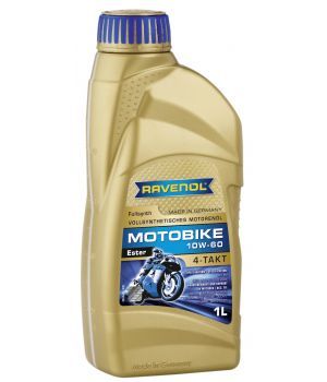 Моторное масло RAVENOL Motobike 4-T Ester 10W-60, 1л