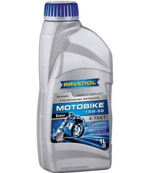 Моторное масло RAVENOL Motobike 4-T Ester 15W-50, 1л