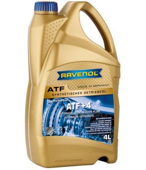 Трансмиссионное масло RAVENOL ATF+4 Fluid, 4л