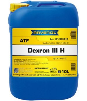 Трансмиссионное масло RAVENOL ATF Dexron III H, 10л