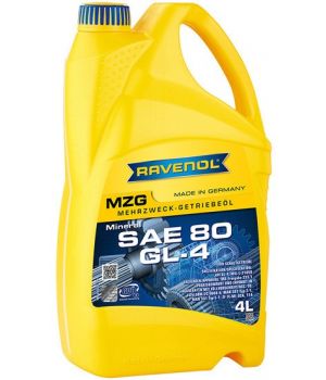 Трансмиссионное масло RAVENOL Getriebeoel MZG 80 GL 4, 4л