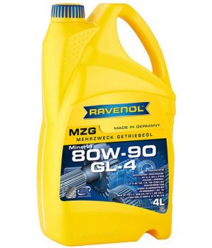 Трансмиссионное масло RAVENOL Getriebeoel MZG 80W-90 GL-4, 4л