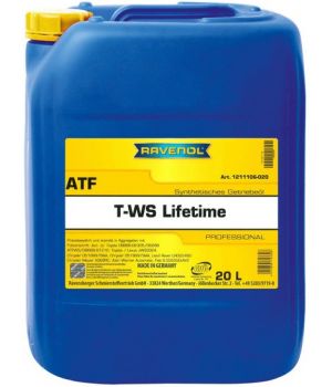 Трансмиссионное масло RAVENOL ATF T-WS Lifetime, 20л