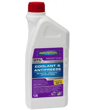 Антифриз RAVENOL OTC Protect C12+ Premix -40C, 1,5л