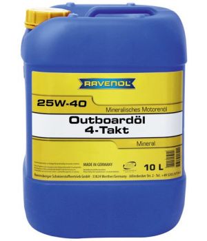 Моторное масло для 4-T лодочных моторов RAVENOL Outboardoel 4T 25W-40, 10л
