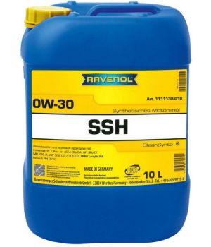 Моторное масло RAVENOL Super Synthetic Hydrocrack SSH 0W-30, 10л