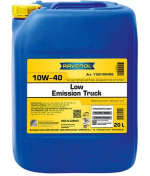 Моторное масло RAVENOL Low Emission Truck 10W-40, 20л