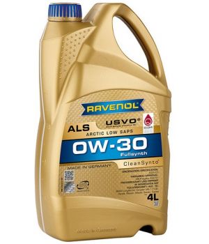 Моторное масло RAVENOL Arctic Low SAPS ALS 0W-30, 4л