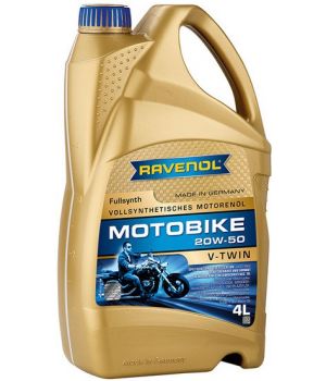 Моторное масло RAVENOL Motobike V-Twin 20W-50 Fullsynth, 4л