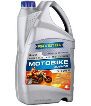 Моторное масло RAVENOL Motobike V-Twin 20W-50 Mineral, 4л