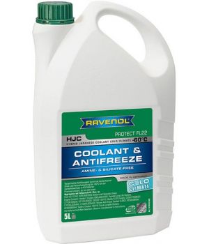 Антифриз RAVENOL HJC Protect FL22 COLD CLIMATE Premix -60C (готовый), 5л