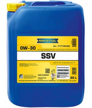 Моторное масло RAVENOL SSV Fuel Economy 0W-30, 20л