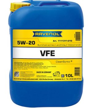 Моторное масло RAVENOL VFE 5W-20, 10л