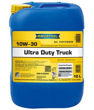Моторное масло RAVENOL UDT Ultra Duty Truck 10W-30, 10л