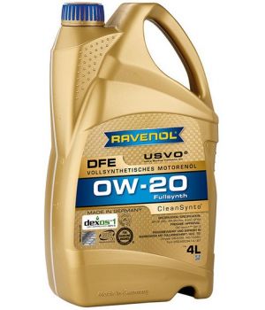Моторное масло RAVENOL DFE 0W-20, 4л