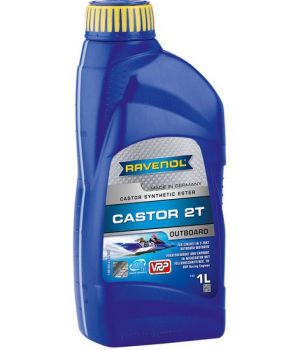 Моторное масло для 2Т лодочных моторов RAVENOL Outboard Castor 2T, 1л