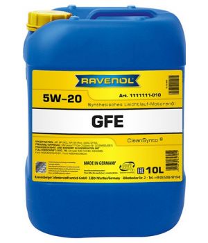 Моторное масло RAVENOL GFE 5W-20, 10л