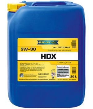 Моторное масло RAVENOL HDX 5W-30, 20л
