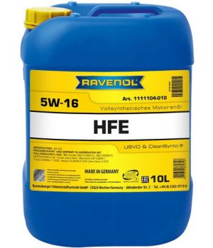 Моторное масло RAVENOL High Fuel Economy HFE 5W-16, 10л