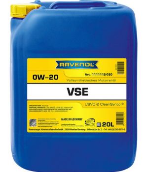 Моторное масло RAVENOL VSE 0W-20, 20л