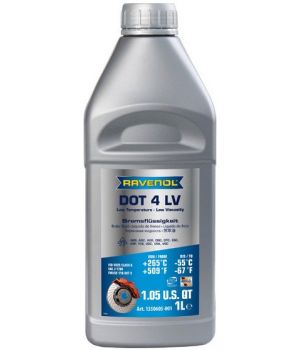 Тормозная жидкость RAVENOL DOT 4 LV, 1л
