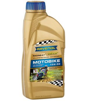 Моторное масло RAVENOL Racing 4-T Motobike 15W-50, 1л