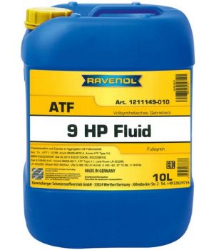 Трансмиссионное масло RAVENOL ATF 9 HP Fluid, 10л