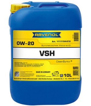Моторное масло RAVENOL VSH 0W-20, 10л