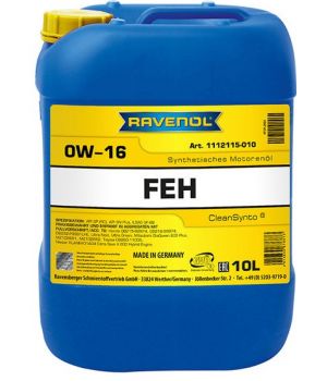 Моторное масло RAVENOL FEH 0W-16, 10л