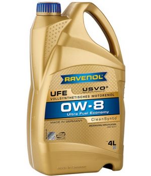 Моторное масло RAVENOL UFE Ultra Fuel Economy 0W-8, 4л