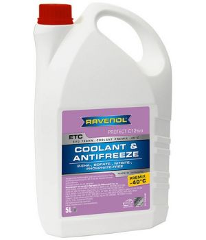 Антифриз RAVENOL ETC Protect C12evo Premix -40C (готовый), 5л