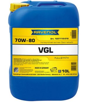 Трансмиссионное масло RAVENOL VGL 70W-80, 10л