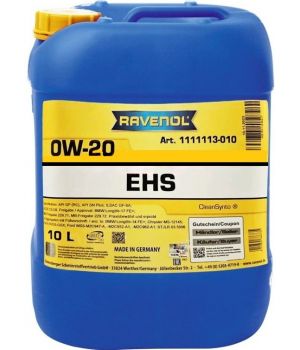 Моторное масло RAVENOL EHS 0W-20, 10л