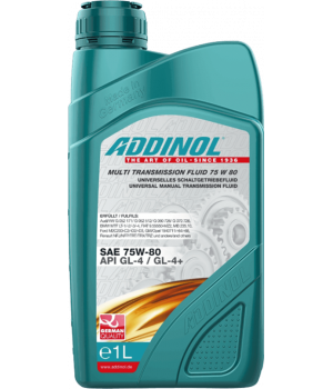 Трансмиссионное масло ADDINOL Multi Transmission Fluid 75W-80, 1л